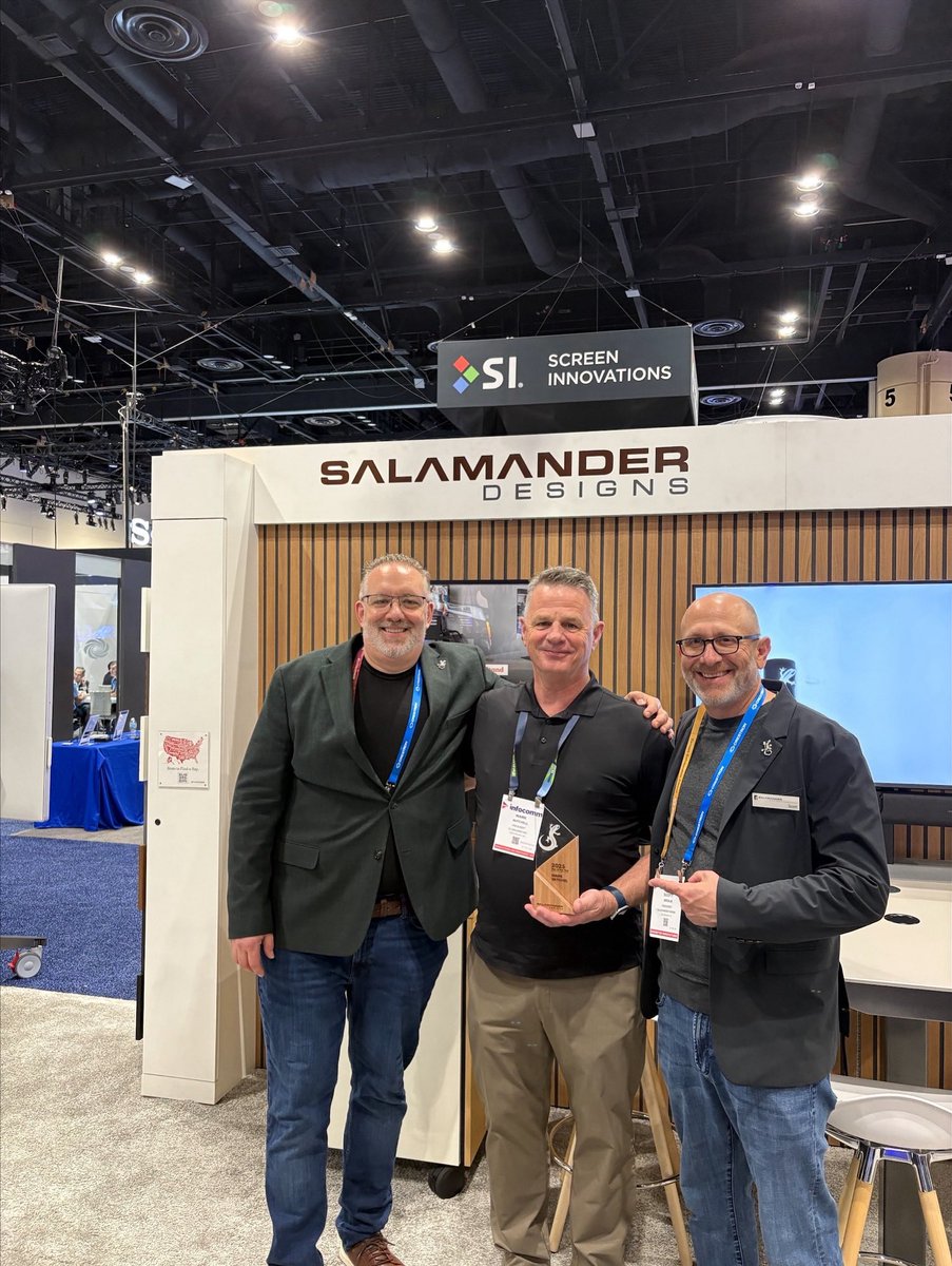 Time to toot our own horn….  Congratulations to Mark Mitchell for winning the @SalamanderDesigns Salesperson of the Year!  Well done, Mark - you deserve it!
#salesexcellence #awards #infocomm2025 #proav #wepowerpeformance