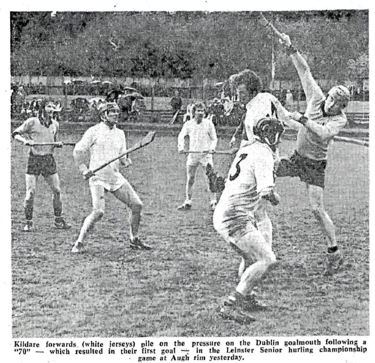 CillDaraTimes's tweet photo. Kildare &amp; Dublin last met in the Senior Hurling Championship in 1976. It was to be a historic day for Kildare as they recorded their first win in the Leinster Championship. Aughrim of all places was the venue of choice for the tie &amp; Kildare won the battle on a scoreline of https://t.co/ZxNfxNyXxm
