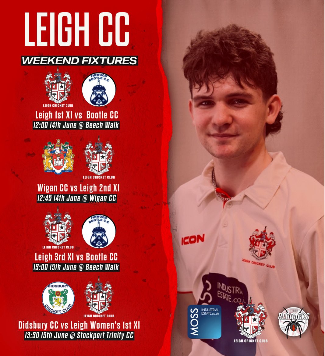 An action packed weekend for our sides 👍🏼
🔴🕷️ #LeighCC
