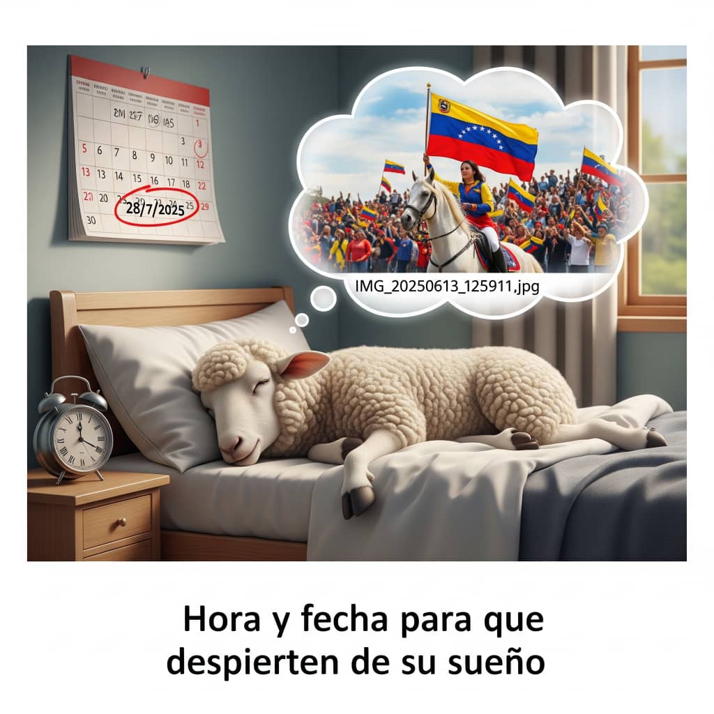 El Sistema Único Socialista Mud-Psuv quemó todas sus fichas en la falsa "oposición" con <a href="/MariaCorinaYA/">María Corina Machado</a>, luego del 28 de julio de 2025. A un año de la estafa hecha por el embajador de Chávez, difícilmente la mayoría de los borregos tengan  excusas para seguir en la somnolencia.