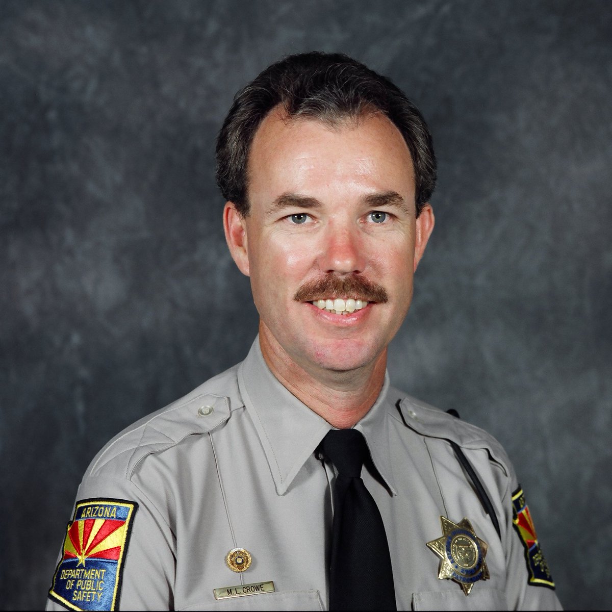 Arizona_DPS's tweet image. On July 4, 1995, Sgt. Michael L. Crowe #2729 & Yuma PD Lt. Danny Elkins were shot when they came across a burglary at SW Border Alliance in Yuma. They were killed by intruder Jack Hudson, a sheriff’s deputy. Sgt. Crowe died of his injuries on July 5. Hudson served life in prison.