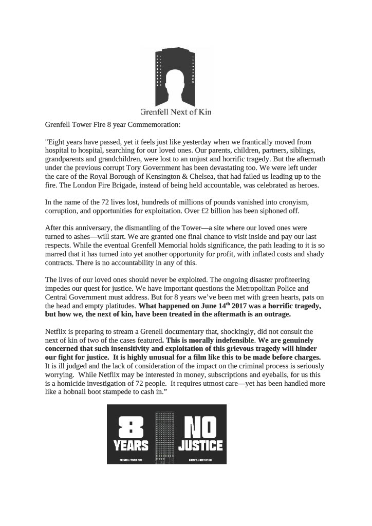 On the evening that shook our families' lives forever 8 years ago, we are still talking. We will carry on talking until our rights are restored to us, until we are respected, until we have peace and our questions are answered.  We will talk for our kin who were killed.
What
