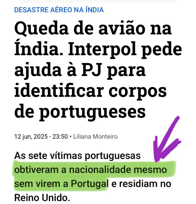 maisumcarneiro's tweet photo. Além da deportação de ilegais, temos de ter uma conversa urgente sobre a lei da nacionalidade.
Isto tem de acabar. https://t.co/XWfbtugcq4