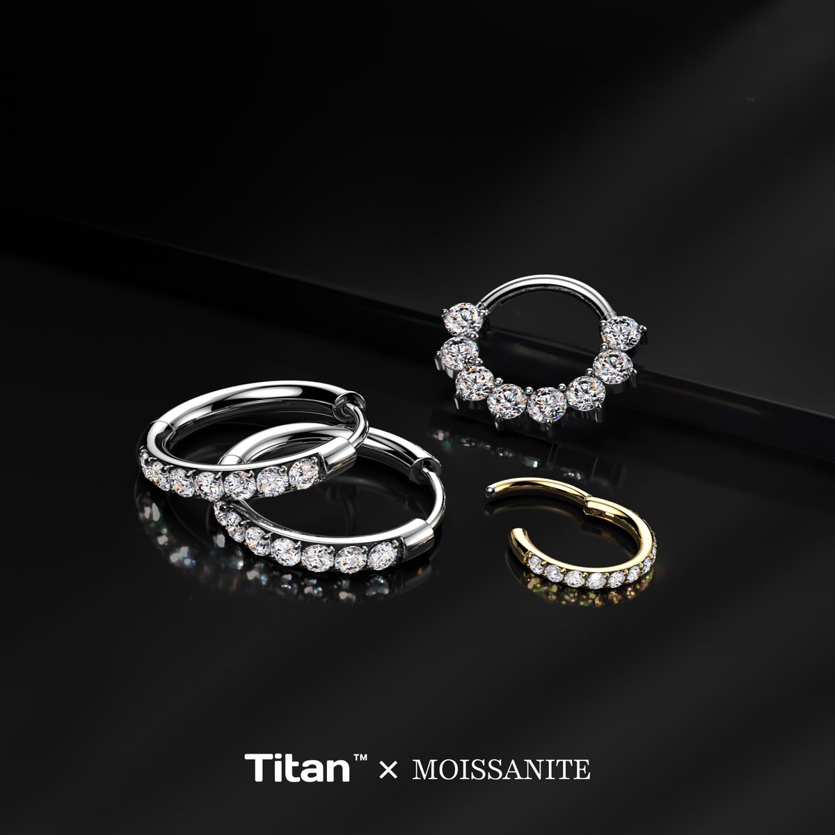 hbjus's tweet image. Titan™ x Moissanite – Implant‑grade titanium hinged hoops

Meet your new go‑to hoops—tough as titanium, bright as diamonds. Whether you’re dressing up or keeping it low-key, these clickers deliver effortless style and lasting comfort.

#moissanite  #jewelry #diamondalternative