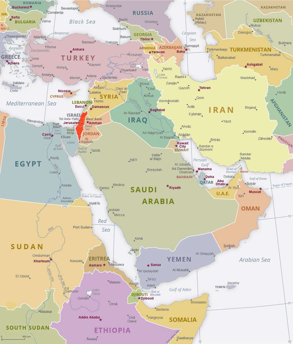Ese puntico rojo es el país del mapa de medio oriente al que tanto odian, prefieren que TODO este en manos de radicales, terroristas, pederastas, violadores y busca pleitos. Si Israel cae en manos de esta gente, juran que la peste se va a acabar y las guerras. Prefieren mil veces