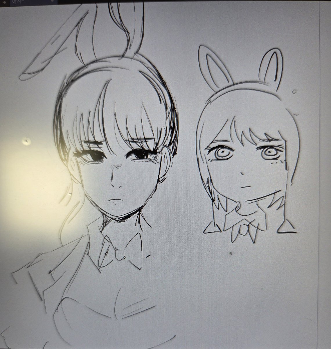 coldlife2317's tweet image. I’m drawing Bunny Girl Asa(This post will be deleted once it’s finished)