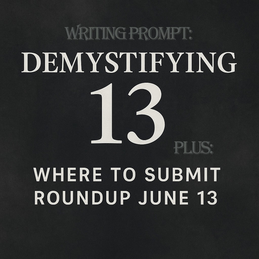 Is 13 lucky or unlucky? You be the judge with this week's prompt! Plus, don't miss out on mid-month deadlines with our weekly roundup featuring 58 submission opportunities.
🔗 newpages.com/blog/where-to-…

#writingcommunity