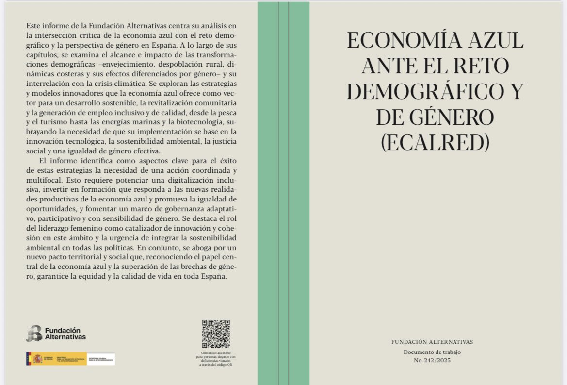 María Gálvez del Castillo Luna (@mariagcl) on Twitter photo 🌊🌱🚀Participo en el Informe #EconomiaAzul Ante el Reto Demográfico y de Género (ECALRED), de la <a href="/funalternativas/">Fundación Alternativas</a>.
Podéis descargarlo aquí👉🏻 fundacionalternativas.org/wp-content/upl… 🌊🌱🚀Participo en el Informe #EconomiaAzul Ante el Reto Demográfico y de Género (ECALRED), de la <a href="/funalternativas/">Fundación Alternativas</a>.
Podéis descargarlo aquí👉🏻 fundacionalternativas.org/wp-content/upl…