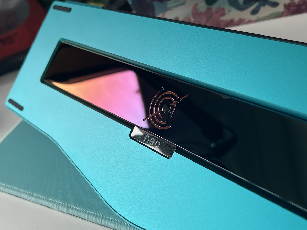 My new weapon

Neo Ergo Teal (black kernel, dusk weight)
PCB trimode
Carbon fiber plate
Typeplus x YiKB stabs
<a href="/GATERONOfficial/">GATERON</a> x Sillyworks Type R switches
GMK Hammerhead Dark