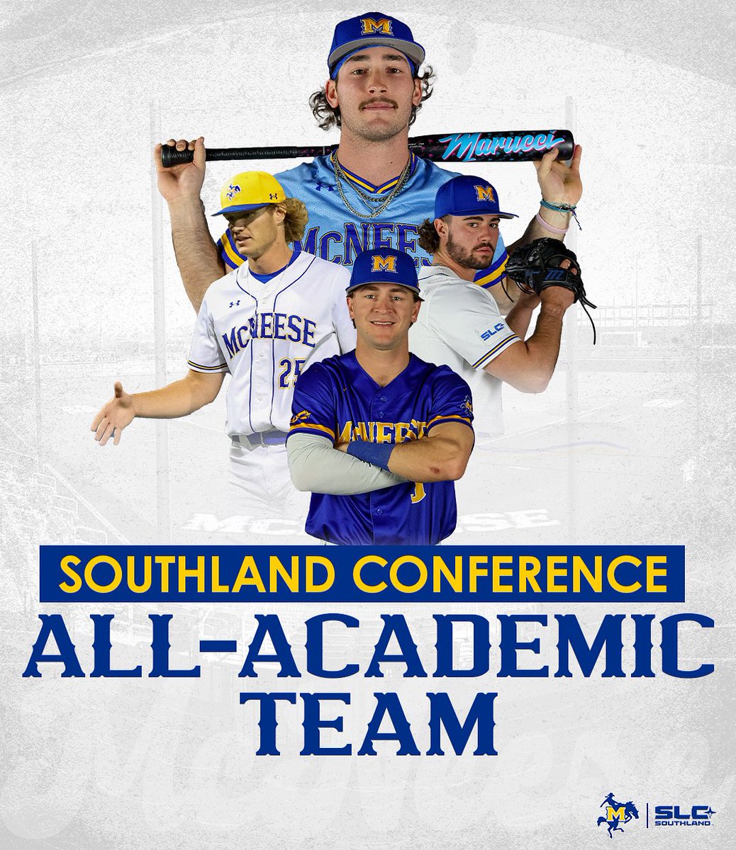 McNeeseBaseball's tweet image. Congratulations to Conner, Alexis, Eric, and Davis for being named to the Southland Conference All Academic Team!
#GeauxPokes