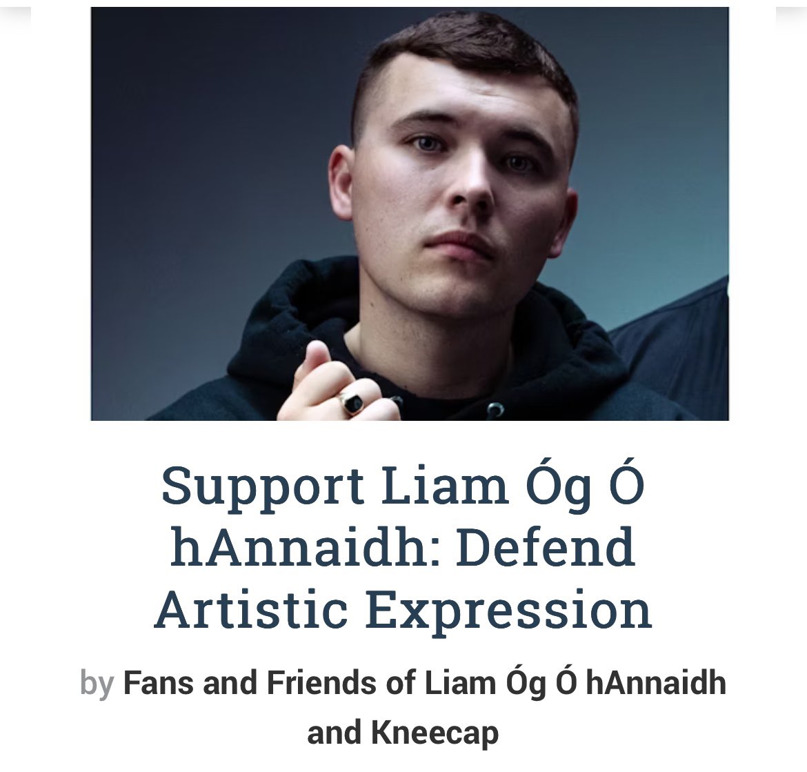 By contributing, you are standing up for more than Kneecap; you are defending the artistic community at large.

Read more about this crowd funding campaign and donate 👉 crowdjustice.com/case/liam-og-k…
