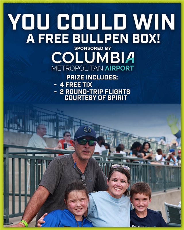 Columbia Fireflies (@colafireflies) on Twitter photo 🚨 GIVEAWAY ALERT 🚨
Get the ultimate Father's Day gift--on us!
✅ Free Tix to Sunday's Game + FREE Food
✅ Pre-game catch and a classic car show
✅ A getaway thanks to <a href="/SpiritAirlines/">Spirit Airlines</a>
Enter for a chance to win here: atmilb.com/4kXAWXo 🚨 GIVEAWAY ALERT 🚨
Get the ultimate Father's Day gift--on us!
✅ Free Tix to Sunday's Game + FREE Food
✅ Pre-game catch and a classic car show
✅ A getaway thanks to <a href="/SpiritAirlines/">Spirit Airlines</a>
Enter for a chance to win here: atmilb.com/4kXAWXo