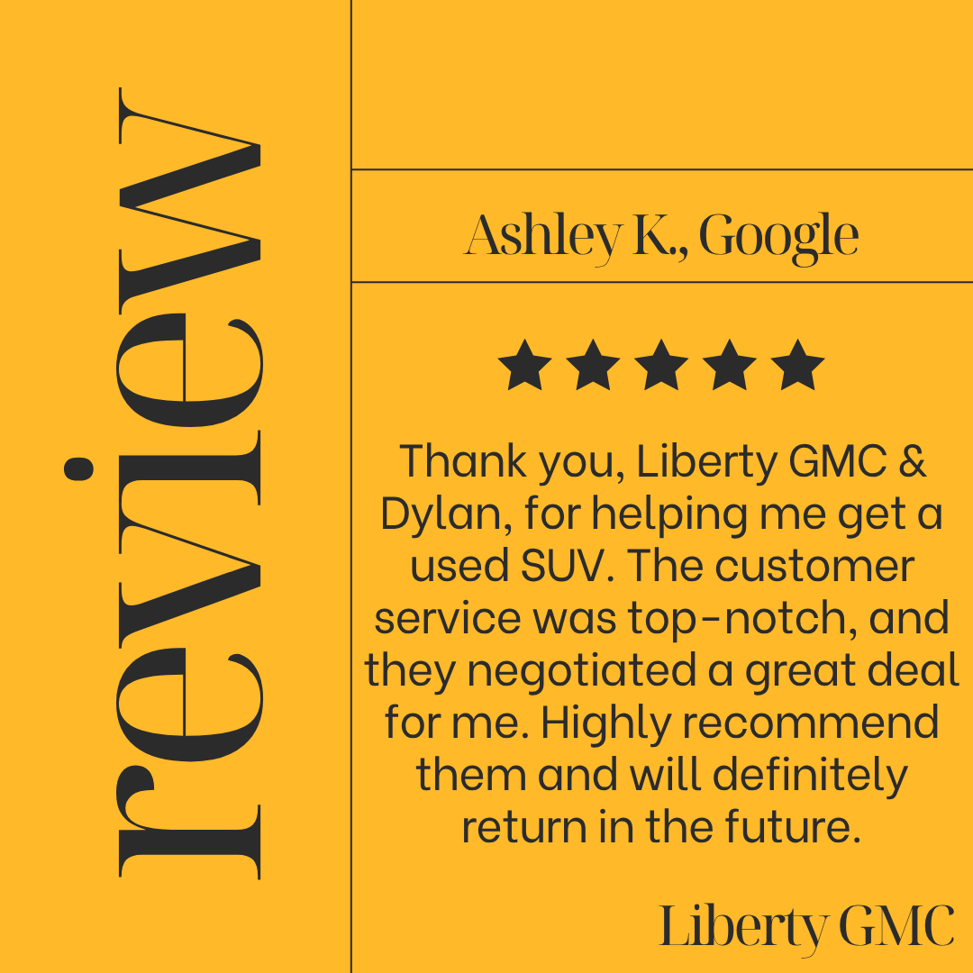 Thanks for the wonderful feedback, Ashley! We’re so happy to know that Dylan and our team were able to assist you in getting a great deal on your used SUV. We appreciate your recommendation and are excited to help you again in the future!