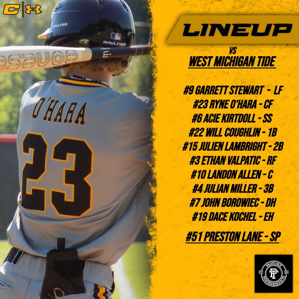 Back to it today! We put yesterday in the back pocket, learn from our mistakes and aim to push forward. Let’s play another! 

Game 3️⃣
🕒 3:45pm
🏟️ Kalamazoo University 
🆚 West Michigan Tide
💪🏼 Preston Lane