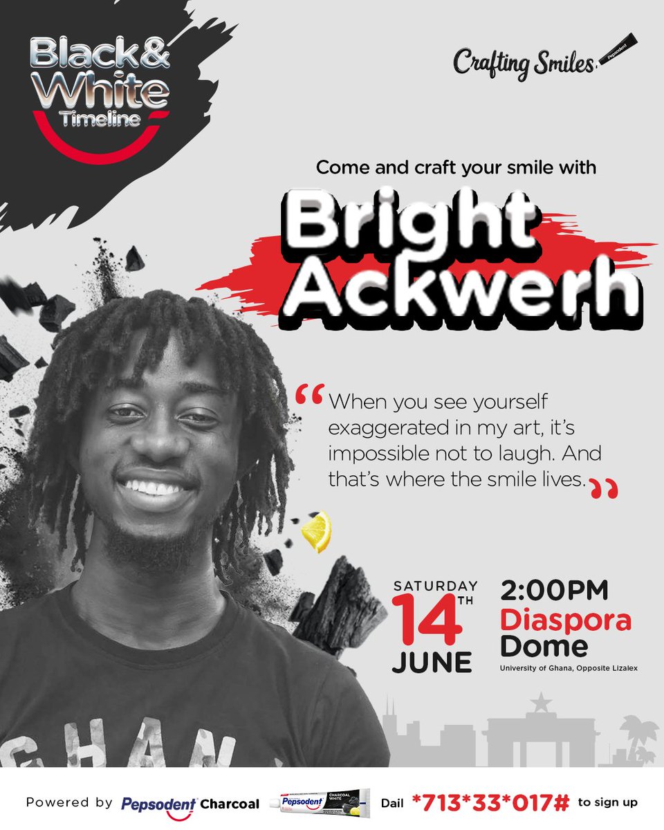 Come by the Diaspora Dome at the University of Ghana tomorrow and let's try our hands on some caricature drawing skills... I promise it'll be fun plus free sketches for the five best smiles on the day!