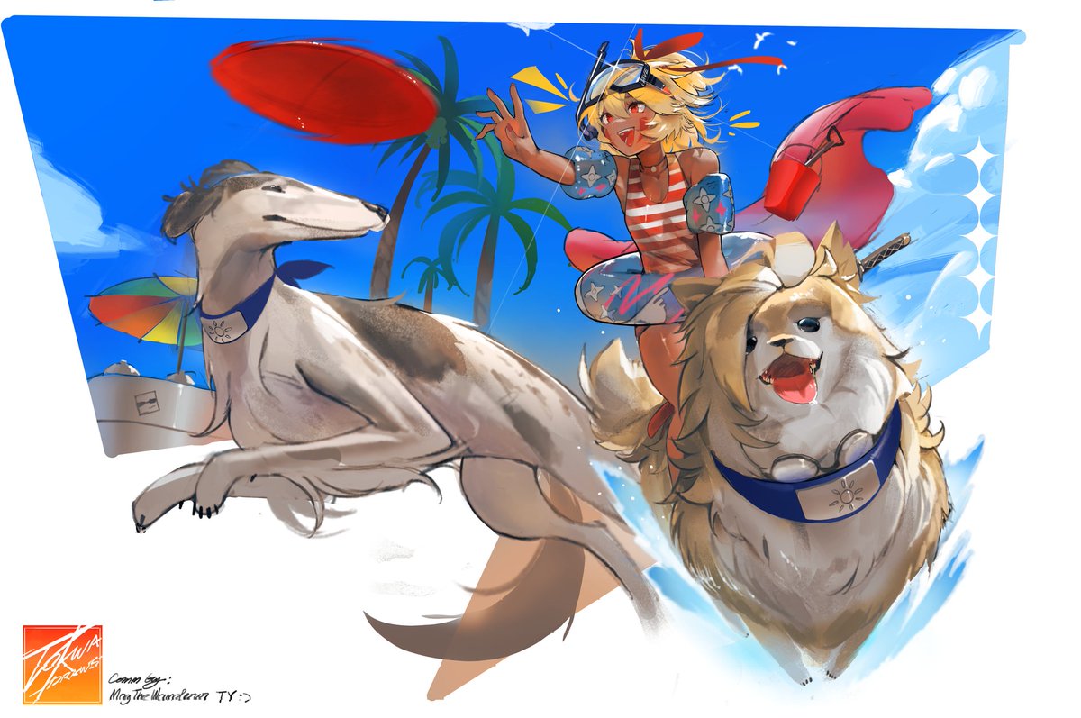 Tokwa_Draws's tweet photo. Mochi, Pochi and Azuku summertime!

#digitalart #ArtCommission https://t.co/rAS0xNUb1h