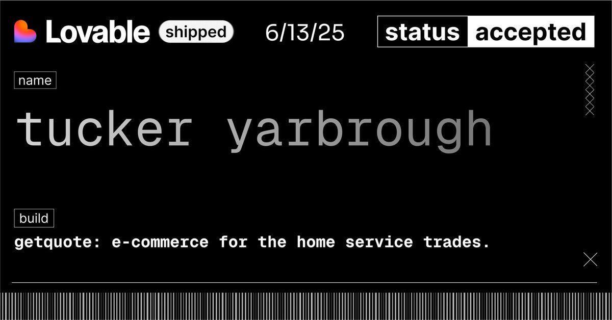 tuckeryarb's tweet photo. @lovableshipped @lovable  it’s go time. https://t.co/tYWoVr0RCH