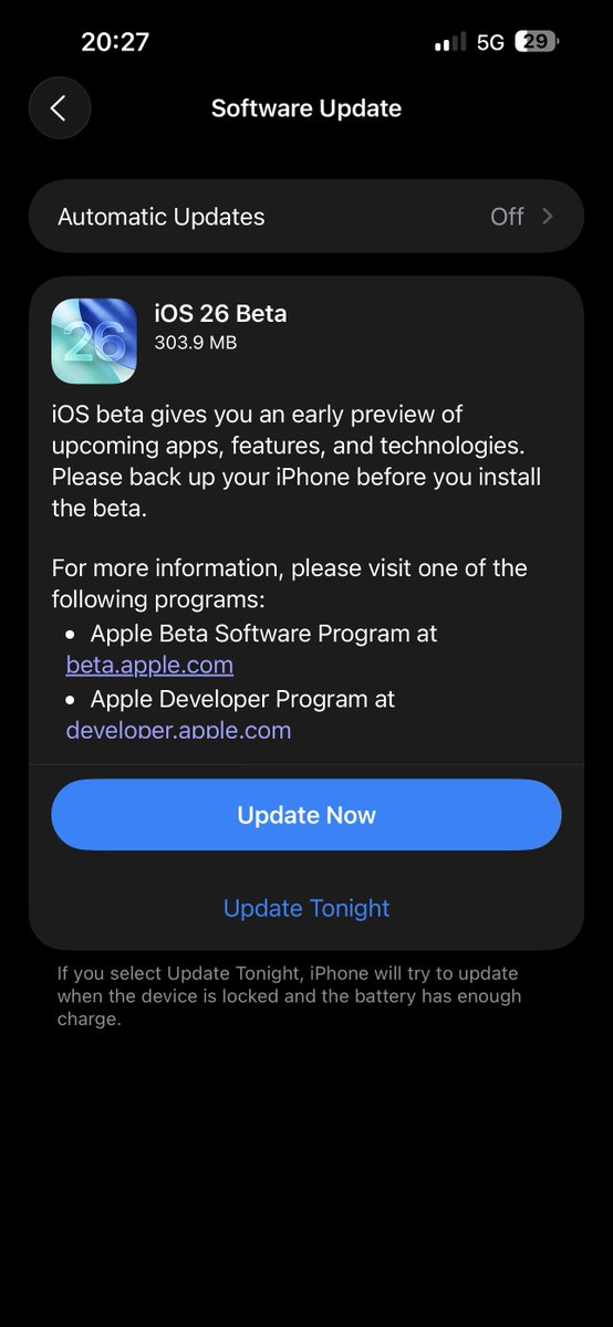 iSWUpdates's tweet image. iOS 26.0 Developer Beta 1 Update (23A5260u) has been released. #iOS26 #iOS26Beta1