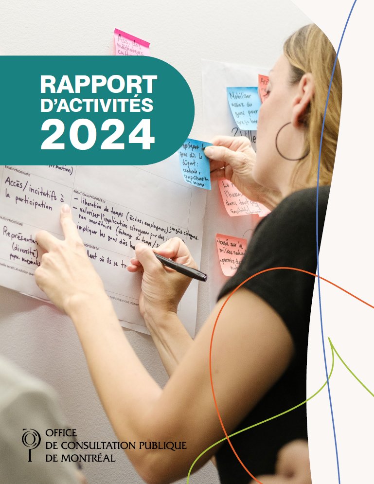 Rapport d'activité 2024 

L'Office de consultation publique de Montréal présente son bilan de l'année précédente à travers son rapport d'activité 2024. 

📖 ow.ly/i0nj50W8tAf

Merci à toutes les personnes qui ont contribué durant l'année.

Bonne lecture!

#OCPM #Montréal