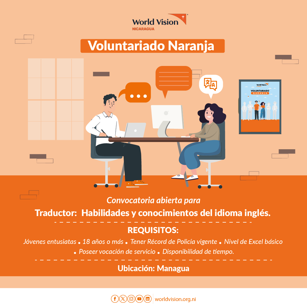 ¿Listo/a para hacer la diferencia? ¡Ahora es tu momento! ✨.  Abrimos convocatoria para voluntarios naranjas.

Podes sumarte ingresando al siguiente link: bit.ly/3MDpYIL

🟢 Para obtener más información podés ingresar aquí: bit.ly/WVNicVol