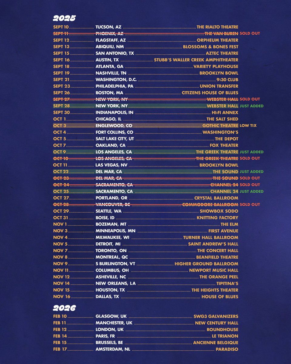 Flowers Tour kicks off this September and we are soooo excited for it. Tickets &amp; VIP bundles* are on sale now, linked in bio 💙🌷

*VIP bundles only available for US and Canada shows