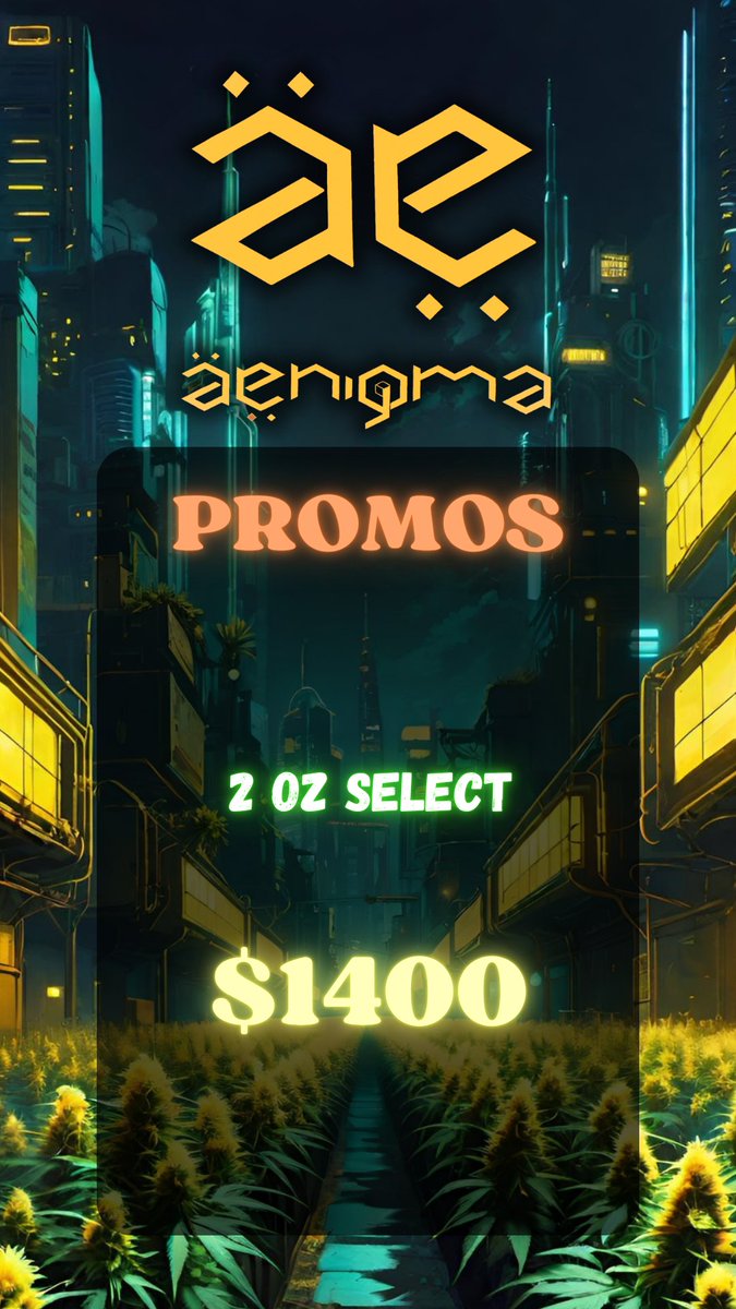 Aenigma_005's tweet photo. Aprovecha todas las promos‼️

Ya sabes que lo rico y lo chulo estan aqui.

Seguridad, calidad y confianza solo con AENIGMA https://t.co/ADm3O4irxi