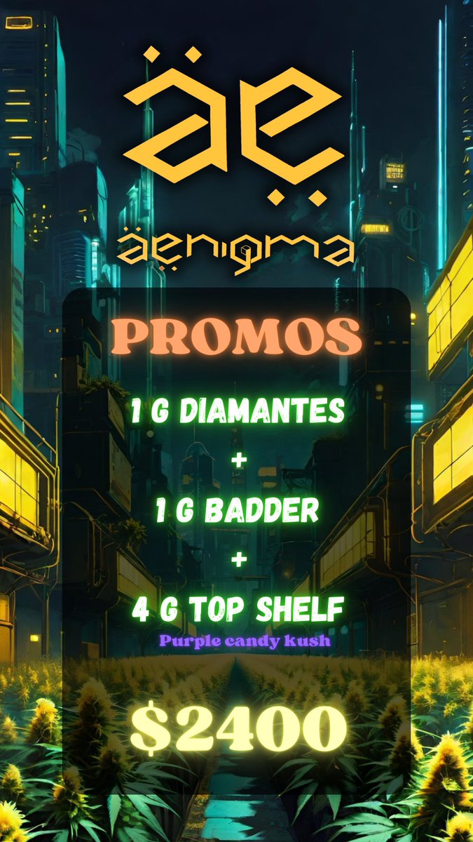 Aenigma_005's tweet photo. Aprovecha todas las promos‼️

Ya sabes que lo rico y lo chulo estan aqui.

Seguridad, calidad y confianza solo con AENIGMA https://t.co/ADm3O4irxi