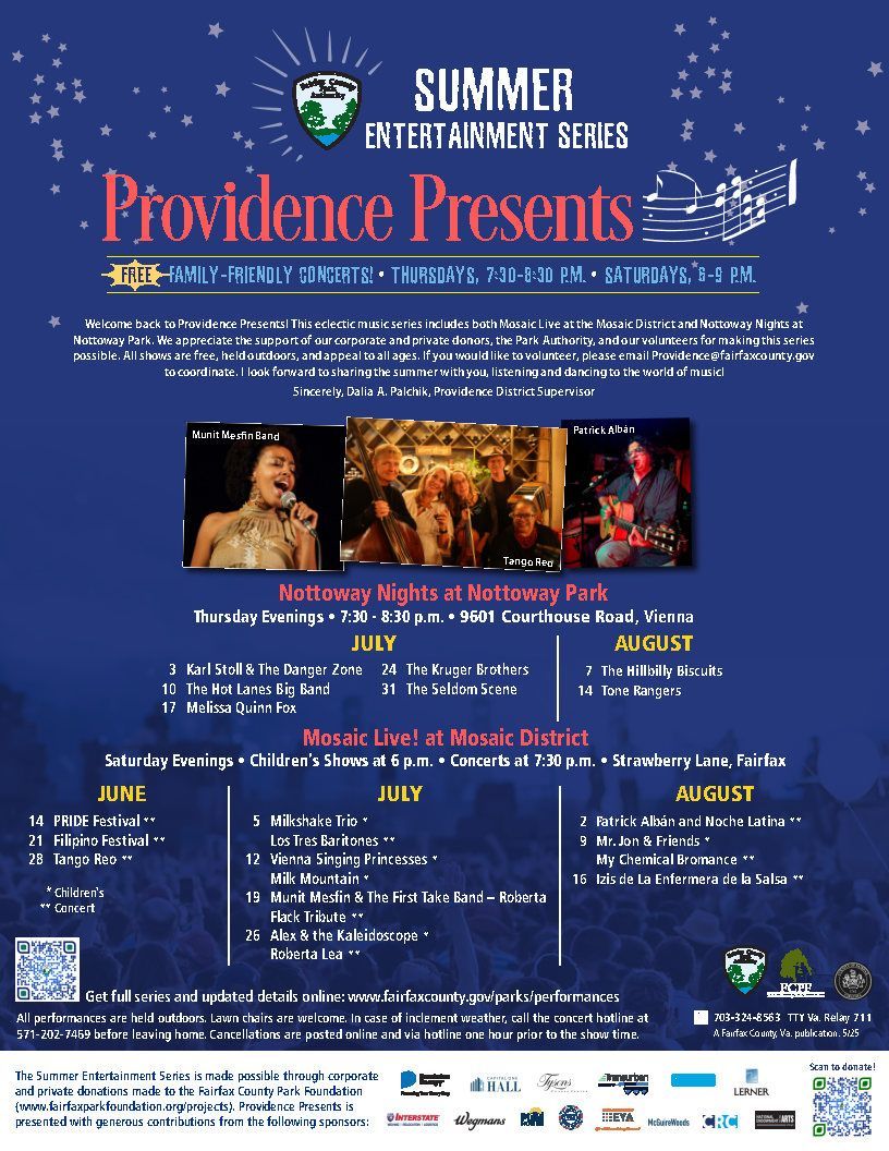 Summer sounds are here! 

Mosaic Live brings free outdoor music to the district every Saturday night 🎶 

Don’t miss it! mosaicdistrict.com/events/event/m… 

#MosaicLive #ProvidenceDistrict #LiveMusic