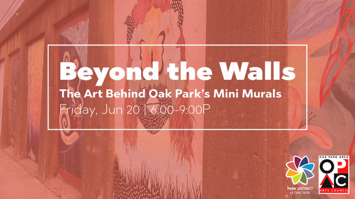 Village of Oak Park (@vopnews) on Twitter photo Join the <a href="/OPArtsCouncil/">OP Area Arts Council</a> and the <a href="/ParkDistOakPark/">Park Dist. Oak Park</a> for Beyond the Walls: The Art Behind Oak Park’s Mini Murals. The event takes place from 6-9 p.m. this Friday, June 20 at Cheney Mansion, is limited to adults age 21 and older and requires paid registration: pdop.org/event/beyond-t… Join the <a href="/OPArtsCouncil/">OP Area Arts Council</a> and the <a href="/ParkDistOakPark/">Park Dist. Oak Park</a> for Beyond the Walls: The Art Behind Oak Park’s Mini Murals. The event takes place from 6-9 p.m. this Friday, June 20 at Cheney Mansion, is limited to adults age 21 and older and requires paid registration: pdop.org/event/beyond-t…
