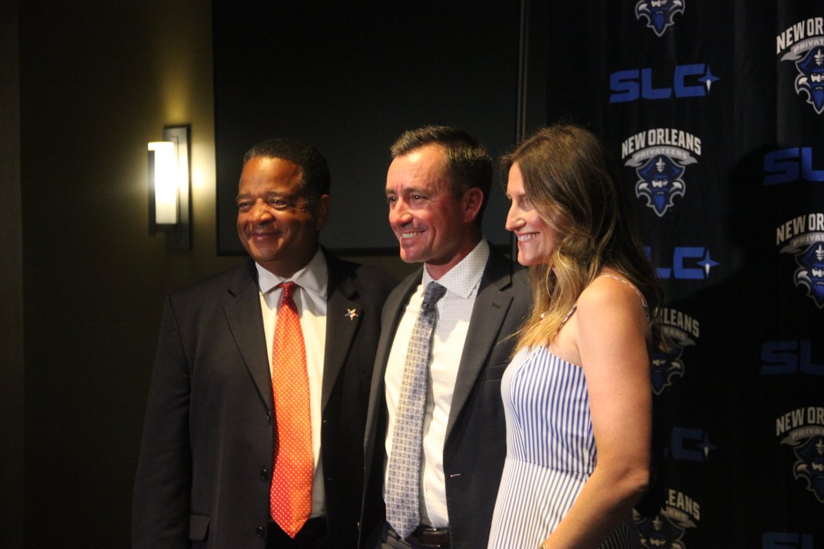 UofNO's tweet image. The University of New Orleans welcomed Andrew Gipson as the Privateers' new baseball head coach at the Lakefront Arena on Friday, June 13. Previously, Gipson led Belhaven to a 59-32 record over two seasons and a historic NCAA Division III Super Regional appearance.
