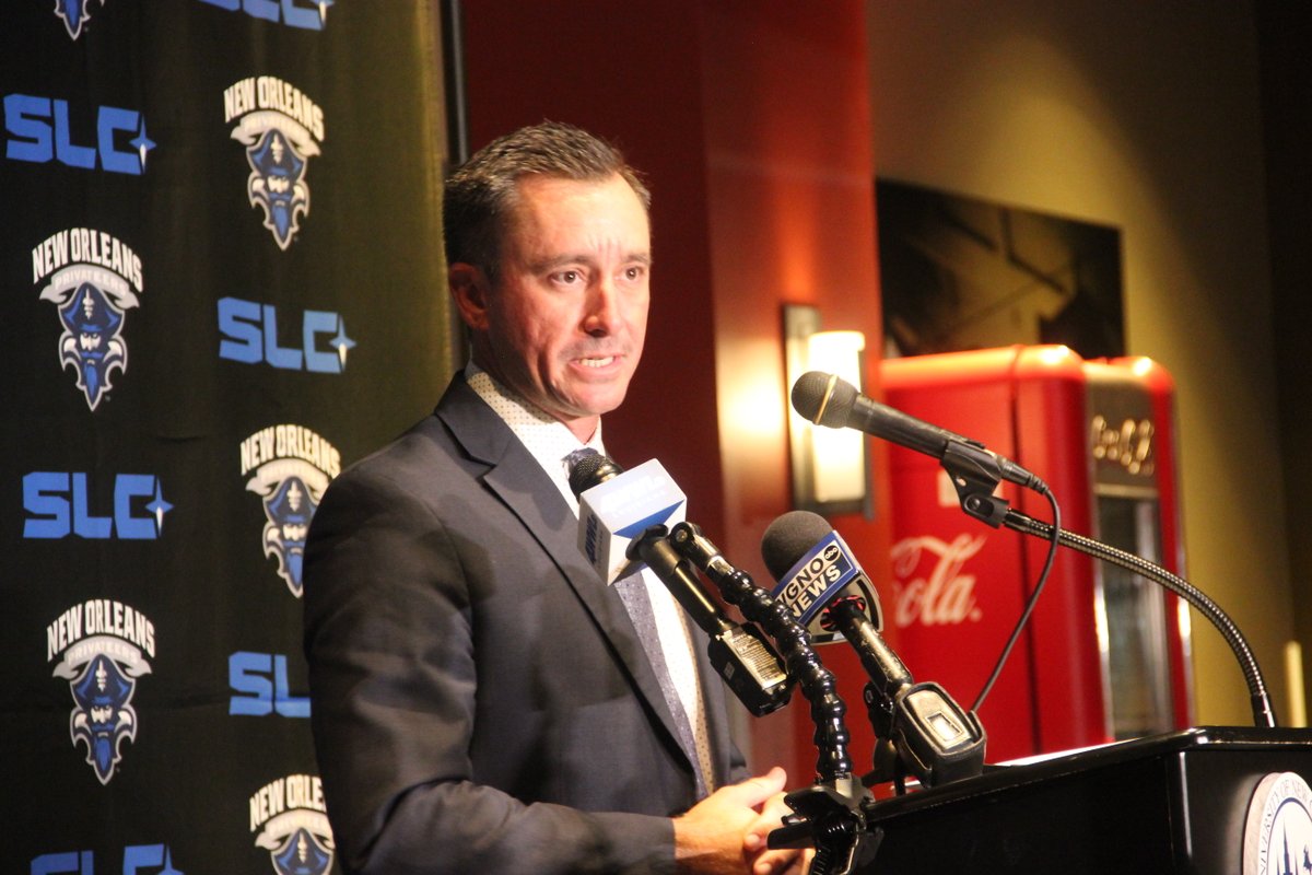 UofNO's tweet image. The University of New Orleans welcomed Andrew Gipson as the Privateers' new baseball head coach at the Lakefront Arena on Friday, June 13. Previously, Gipson led Belhaven to a 59-32 record over two seasons and a historic NCAA Division III Super Regional appearance.