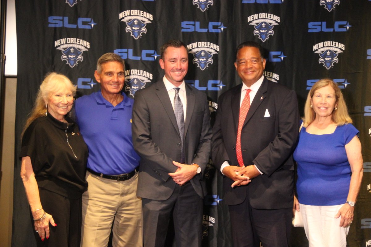 UofNO's tweet image. The University of New Orleans welcomed Andrew Gipson as the Privateers' new baseball head coach at the Lakefront Arena on Friday, June 13. Previously, Gipson led Belhaven to a 59-32 record over two seasons and a historic NCAA Division III Super Regional appearance.