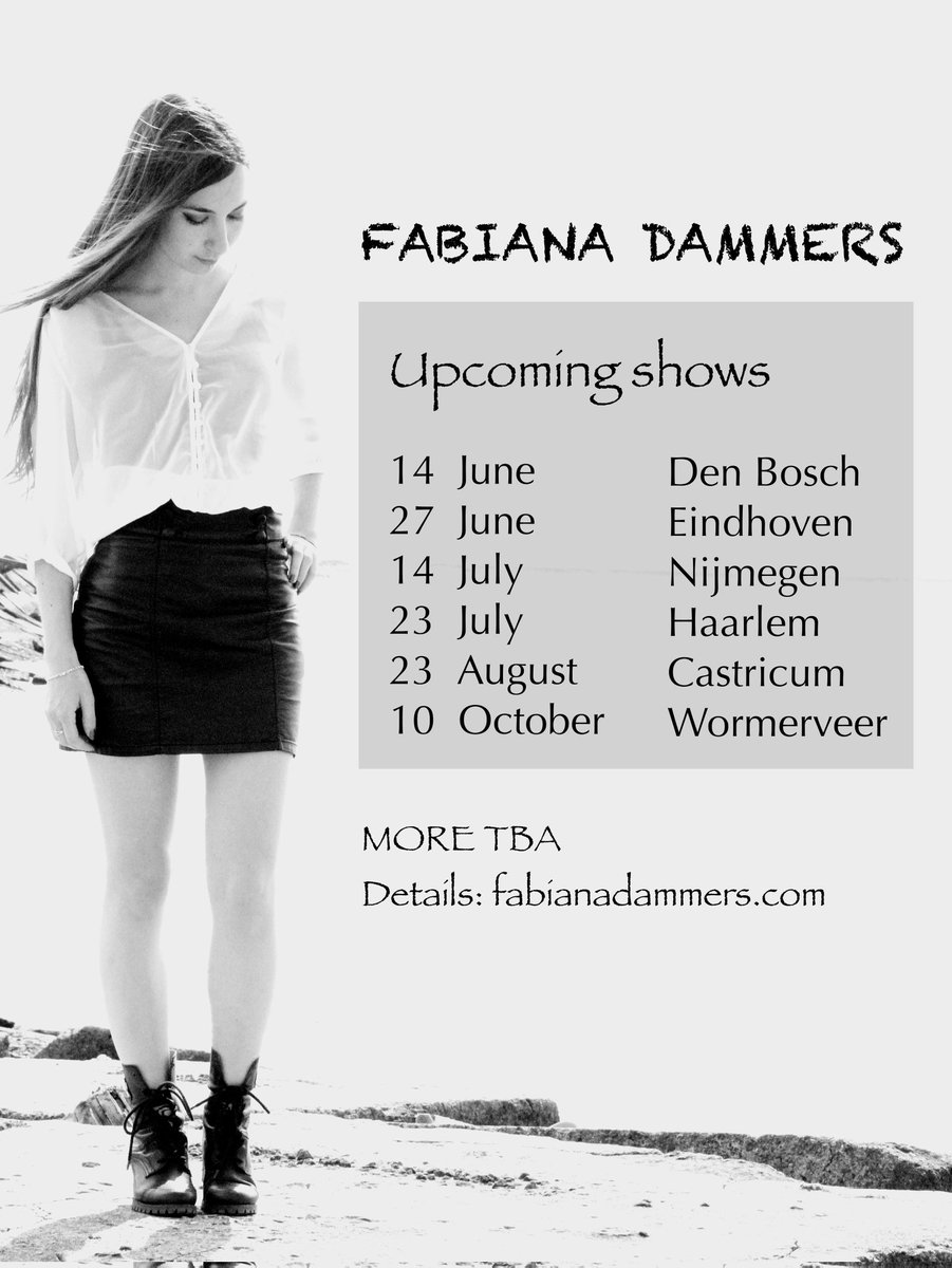 Shows on the way! 🎤🎸❤️

#fabianadammers #singersongwriter #singer #songwriter #vocals #guitar #shows #showtime