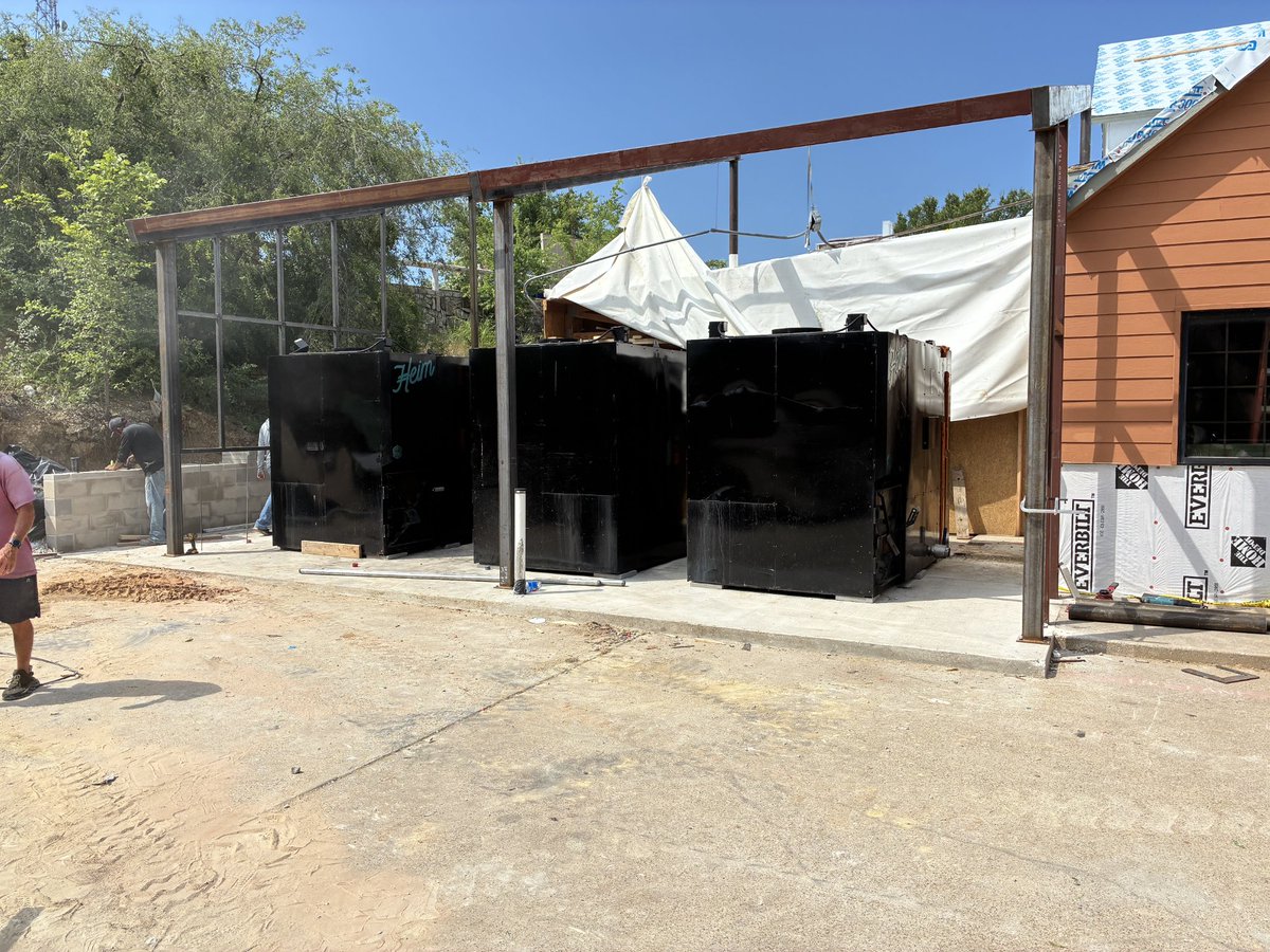 Hey Weatherford. Smokers got installed today. Can't wait to see yawl in the fall. Everything is on track.