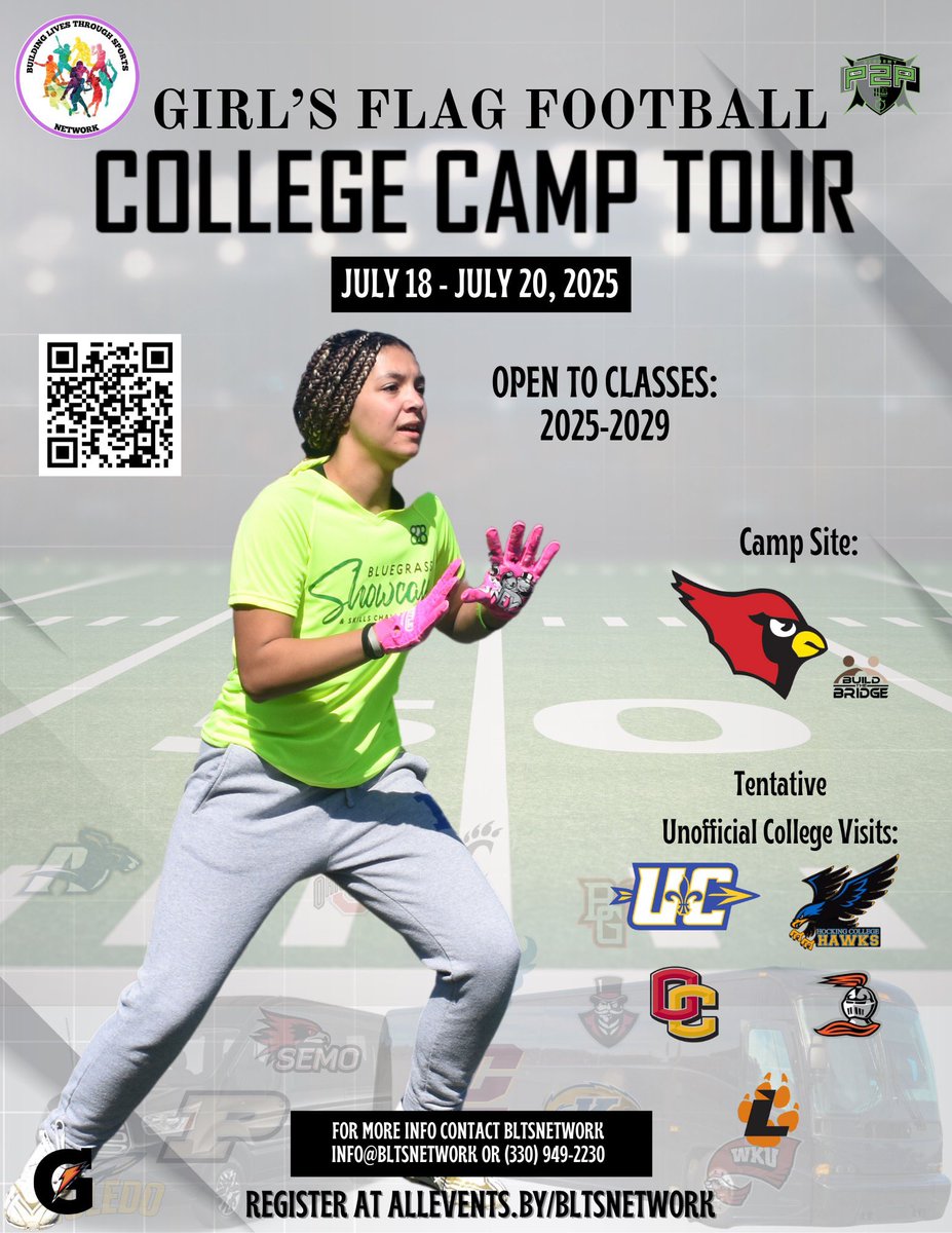 Cleats 2 Whistle Podcast (@cleats2whistle) on Twitter photo Young Ladies this is a Great Opportunity to get in front a Different Colleges and have a Fun time doing it! <a href="/blts_network/">Building Lives Through Sports Network</a> & <a href="/Coach1Tyme/">Ryan T. Montgomery™️</a> Do such a Great Job with this Camp TOUR! So scan the QR Code to find out the Details TODAY Young Ladies this is a Great Opportunity to get in front a Different Colleges and have a Fun time doing it! <a href="/blts_network/">Building Lives Through Sports Network</a> & <a href="/Coach1Tyme/">Ryan T. Montgomery™️</a> Do such a Great Job with this Camp TOUR! So scan the QR Code to find out the Details TODAY