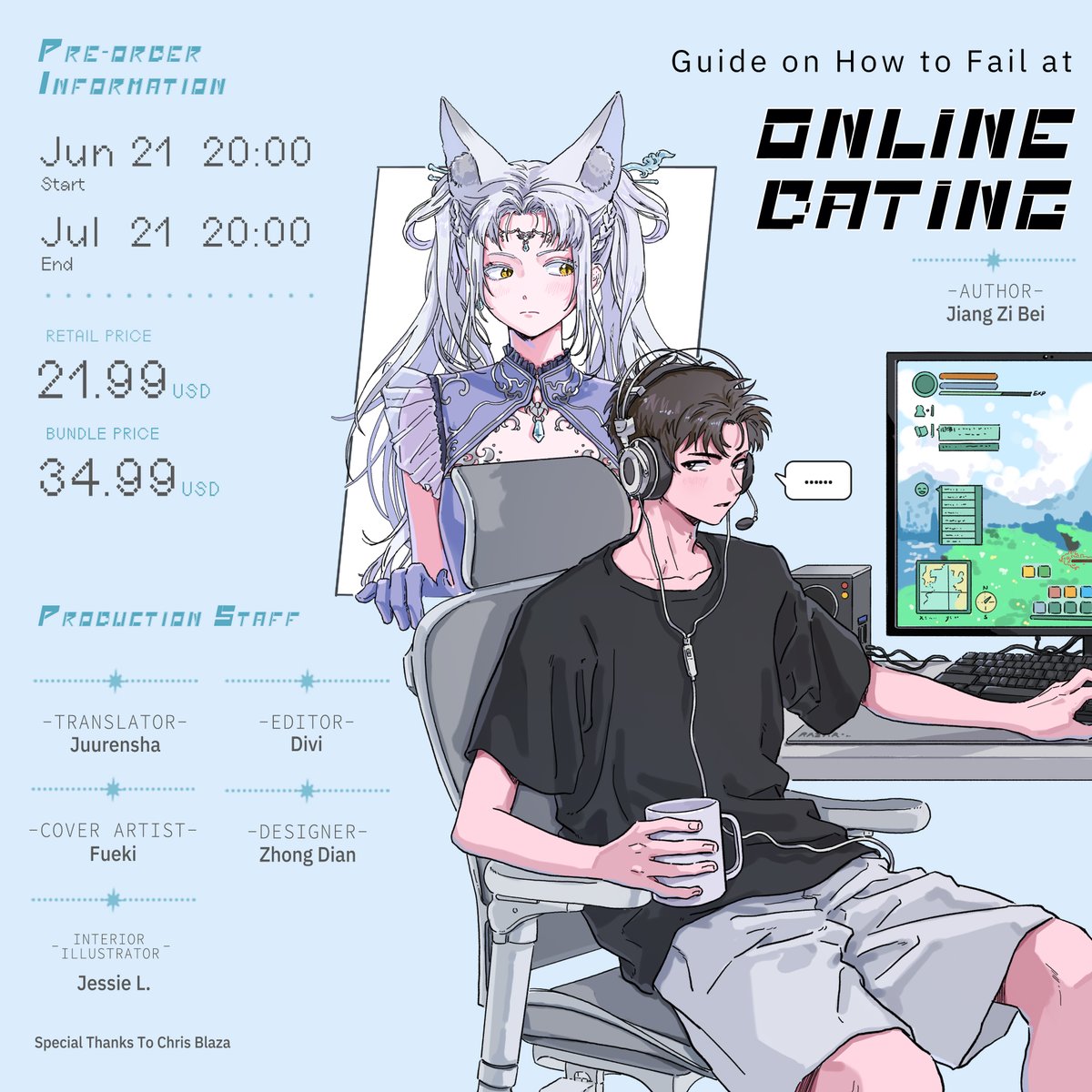 haitangbooks's tweet image. #haitangbookspreorder
✨Guide on How to Fail at Online Dating (Vol. 2) will be available for pre-order soon!
🗓 Pre-Order Period: June 21st, 20:00 EST – July 21st, 20:00 EST
🛒 Order Here: nebelland.myshopify.com
📖 Preview: haitangbooks.org/guide-on-how-t…
🚚 Enjoy free shipping on…