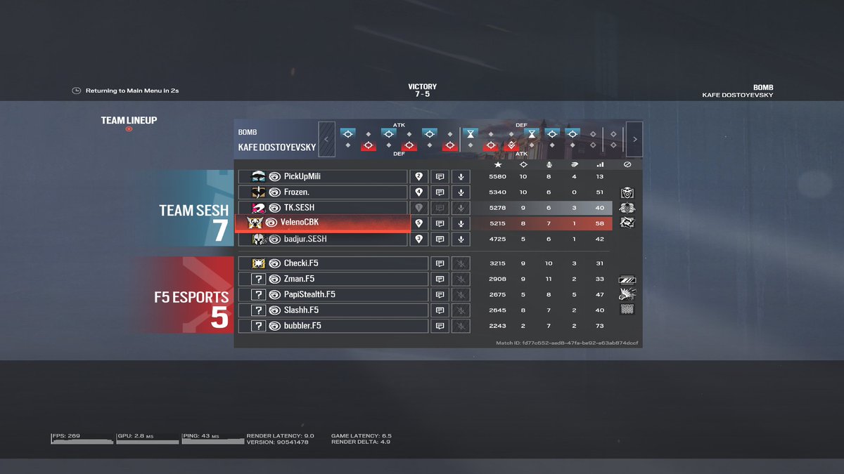 GGs to F5 in <a href="/BLITZ_Rainbow6/">BLITZ R6</a> fun lil 7-5 win.