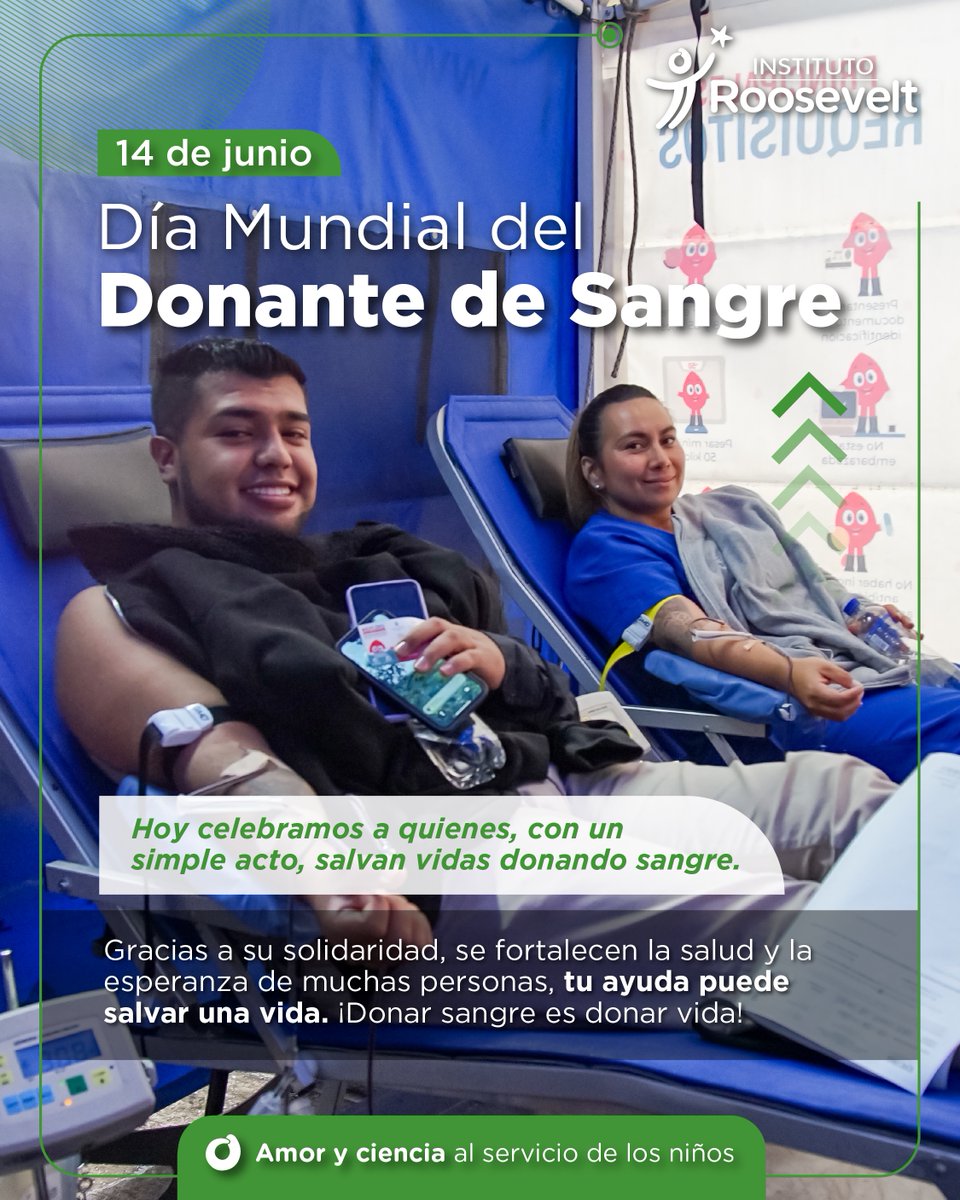 🩸 Hoy celebramos a quienes dan vida gota a gota. En el Día Mundial del Donante de Sangre, agradecemos a todas las personas que, con un gesto solidario, hacen posible que la vida continúe. 🙏 Gracias por ser esperanza para quienes más lo necesitan, donar sangre es un acto de amor