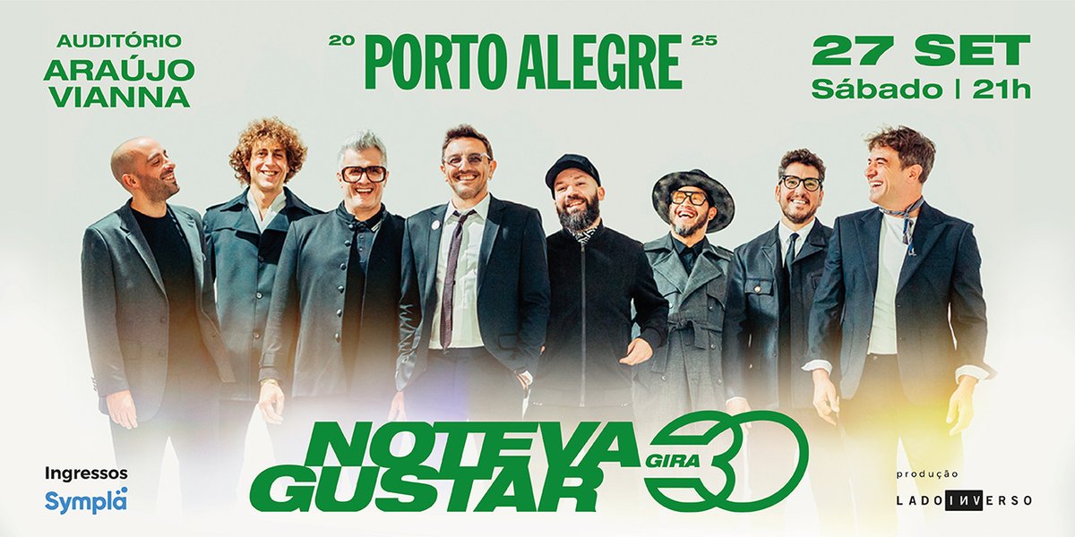 Supertransado destaca: No Te Va Gustar, um dos nomes mais representativos do pop rock latino, se apresenta mais uma vez em Porto Alegre. Desta vez com a turnê comemorativa de 30 anos de carreira, no dia 27 de setembro no Auditório Araújo Vianna > supertransado.com.br/site/artigos/n…