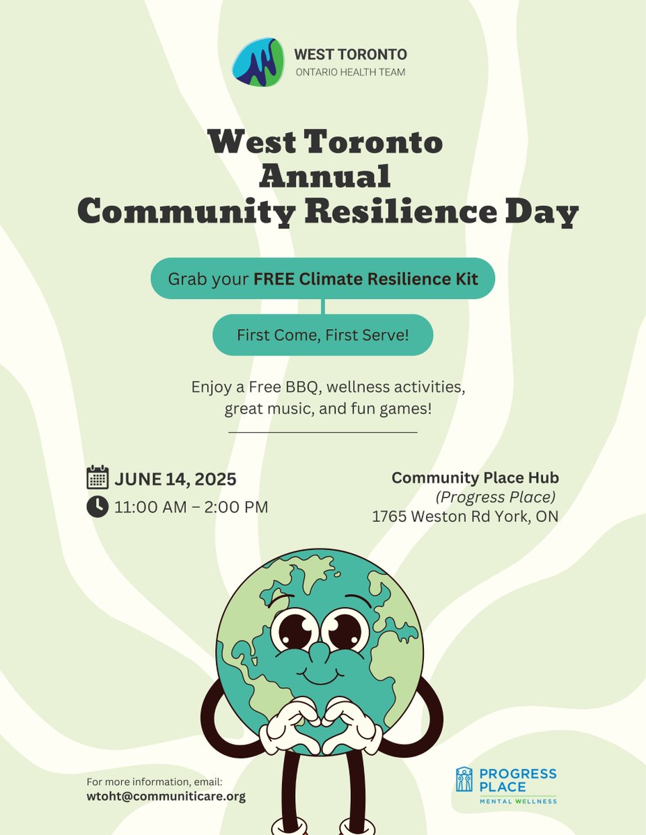 Join @wtoht for Community Resilience Day. FREE BBQ and more! See poster for details.
-
#etobicoke #seniors #Communityresilienceday