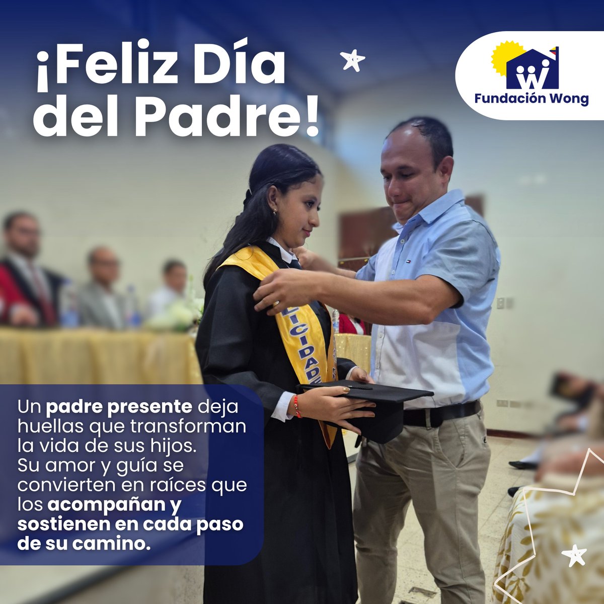En el Día del Padre reconocemos el poder que tiene su amor, presencia y ejemplo en la vida de los hijos. En Fundación Wong creemos que la crianza compartida y consciente es fundamental para construir infancias sanas y seguras
#DíaDelPadre #NiñezConAmor #DesarrolloInfantil