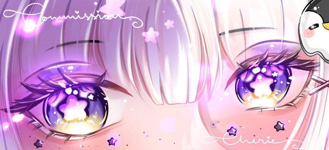 TwylaPenguin's tweet photo. PLEASE look into my eyes! Got this new pretty eye banner & I just had to show you guys โจ
TYSM! ๐
๐จ @Cheriibeans
#VTuber #TwylART https://t.co/9hxQ9qcnzM