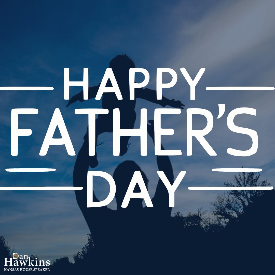 Today we honor the fathers who have shaped our lives with their love and strength. Looking back, I know the sacrifices and dedication it takes to raise a family. I want to recognize and thank all the Dads across Kansas who work tirelessly to provide and protect their families.