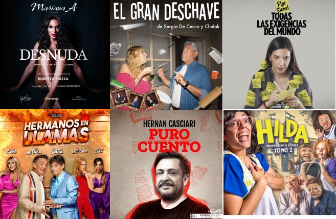 #Teatro 🎭 para ver y disfrutar 🙂

✍️ #Desnuda con <a href="/ACTRIZMARIANAA/">Mariana A ok</a> 
✍️ #ElGranDeschave en el <a href="/PaseoLaPlazaOK/">Paseo La Plaza</a> 
✍️ Flor Sichel en #TodasLasExigenciasDelMundo 
✍️ <a href="/sergiogonal/">Sergio Gonal</a> <a href="/NitoArtaza/">Nito Artaza</a> <a href="/farromoni/">moni farro</a> y Vanina Escudero en #HermanosEnLlamas 
✍️ <a href="/casciari/">Hernán Casciari</a> #PuroCuento
✍️ Carla Laneri en