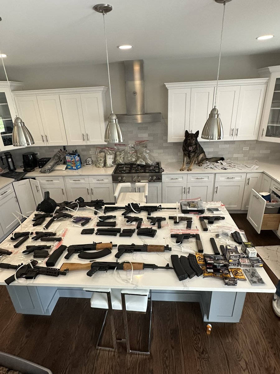 A five-month long DEA investigation that included seizures of approximately 7 kilograms of fentanyl, firearm conversion devices and the discovery of a drug lab in Oak Lawn, IL culminated with Thursday's arrests of 2 individuals and seizures of multiple firearms in Frankfort, IL.