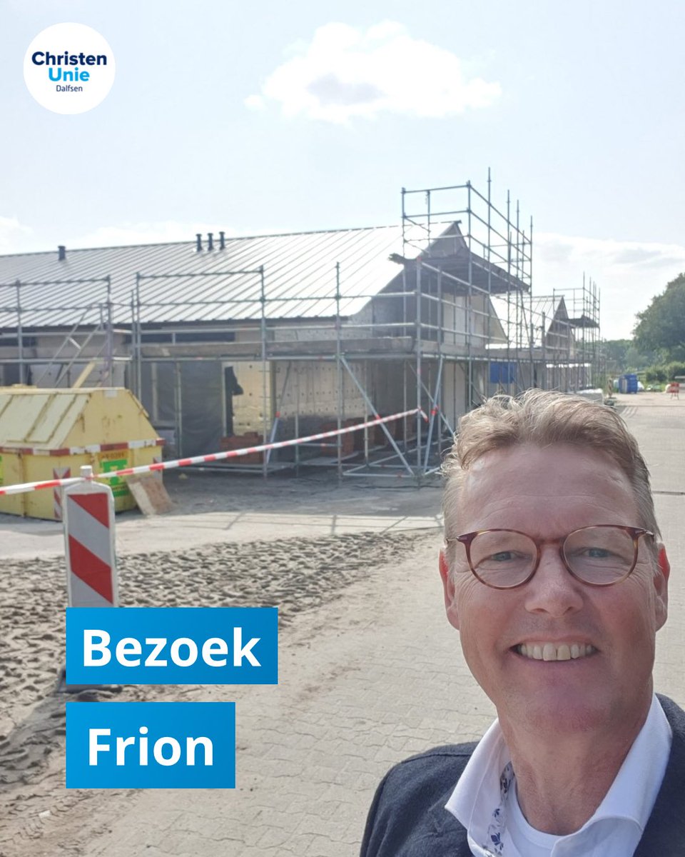 Raadslid Dick Homans bezocht deze week Frion aan de Slenkhaarsweg in Lemelerveld. Hier zijn 48 woonplekken in aanbouw voor mensen met een verstandelijke beperking.

Wat wordt het een prachtige plek om te wonen en te werken! De oplevering is volgend jaar.

#wijgelovenindalfsen