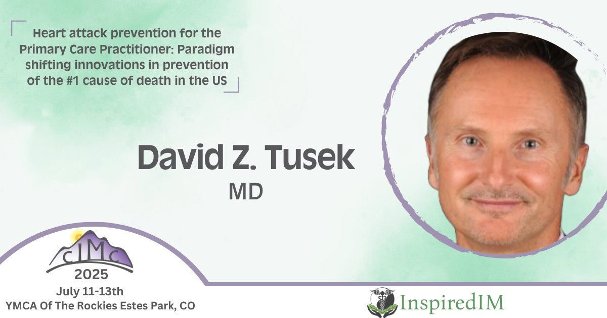 InspiredIMF's tweet image. Excitement is growing for cIMc 2025 and we are Thrilled Dr. David Z. Tusek will be one of our distinguished speakers!
Dr. Tusek is a recognized leader in healthcare transformation, and was invited to the White House to discuss the future of American medicine. He was named among…