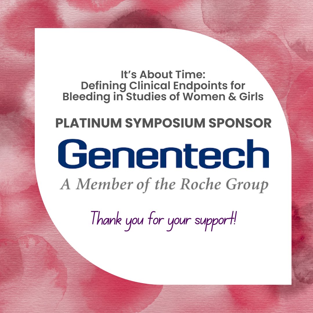 fwgbd's tweet image. We are one week away from a very special FWGBD event being held before #ISTH2025. Learn more & register here: fwgbd.org/isth-symposium…
A huge thank-you to our Platinum Sponsor, Genentech, for their generous support in making this event possible! 💜