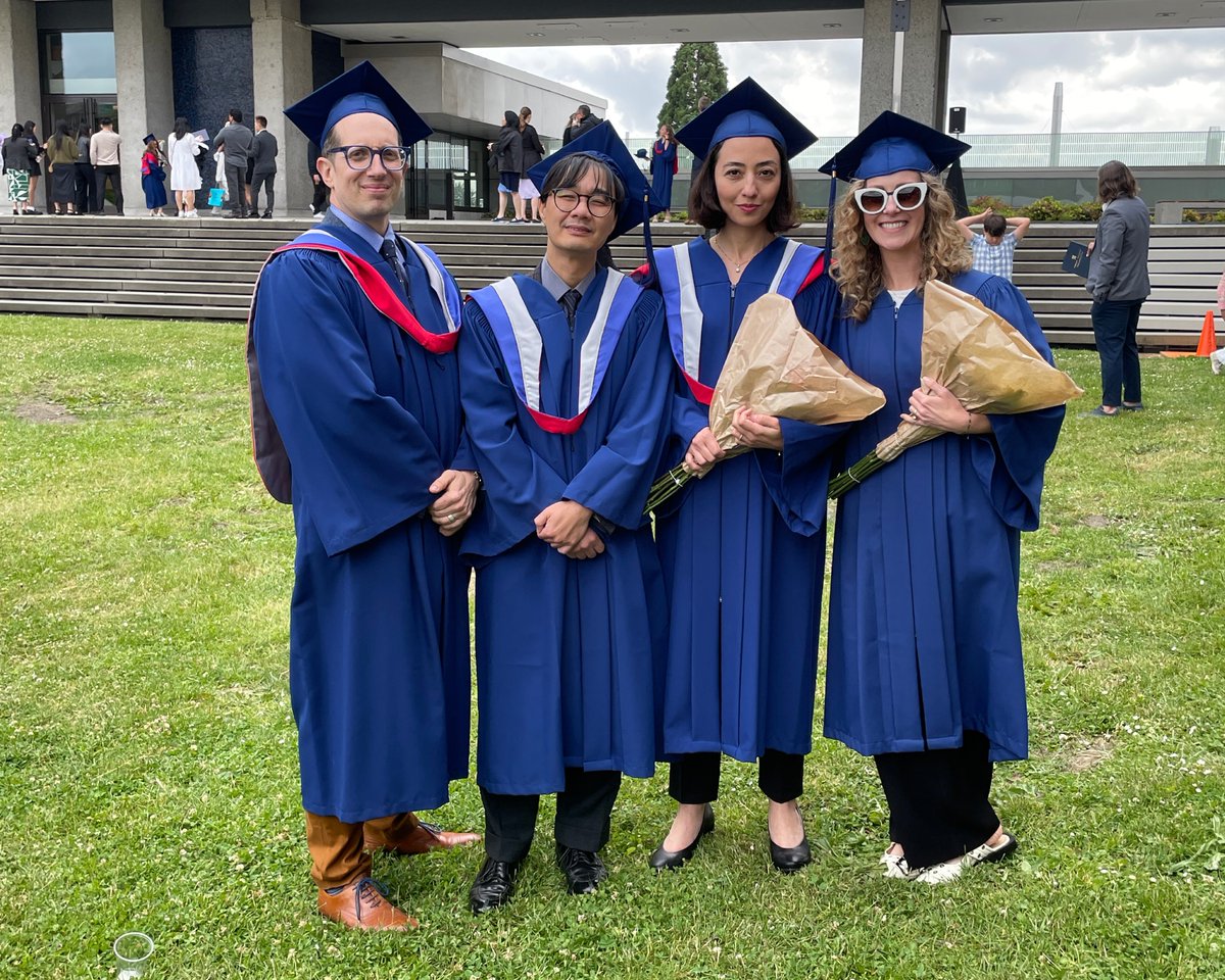 sfuurban's tweet image. Congratulations to our SFU Urban Studies graduates who crossed the stage this morning! Thank you to our faculty members, Professors Karen Ferguson, Aude-Claire Fourot, Meg Holden, & Kamala Todd who were there to cheer them on!
#sfuurb #mySFUgrad #FASSGrad