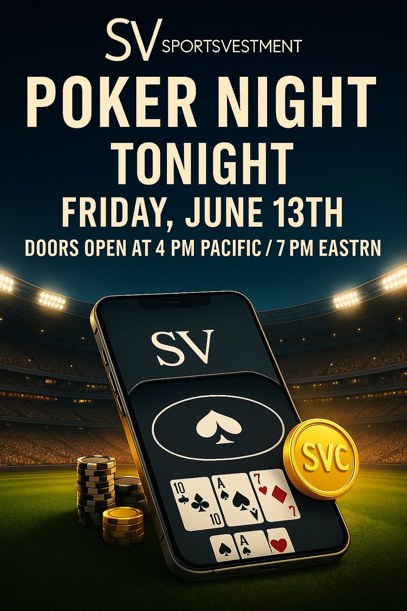 ♠️ SV Poker Night LIVE Tonight on the SV APP
Apply Now → sportsvestment.com/sportsvestment…

🔓 Already In? Grab Your SV Coins → sportsvestment.com/login/

🛠️ Tech Help/FAQ? Join the Omar Space LIVE→ x.com/i/spaces/1OdKr…

<a href="/PennyPitVictim/">Omar of The Omar Show</a> 
<a href="/Marlboroman771/">hextopian</a>